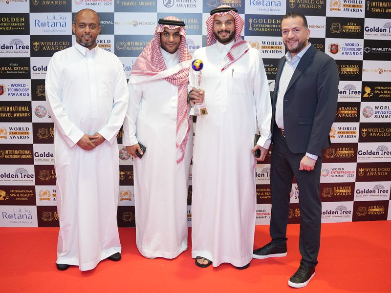 The Golden Entrepreneur Awards gala stage in Dubai