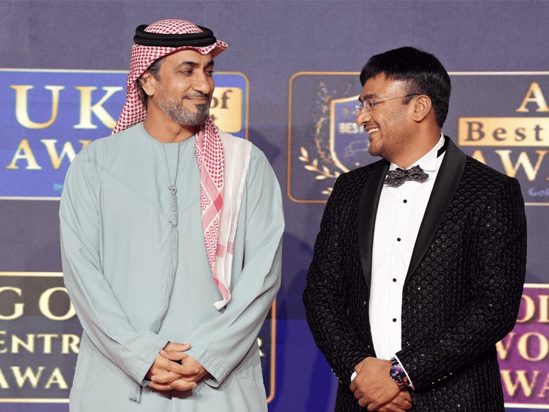 Golden Entrepreneur Awards gala stage in Dubai