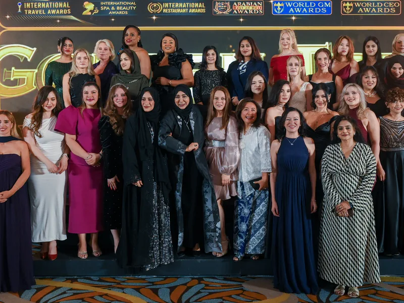 2023 Golden Entrepreneur Awards winners on stage at the gala